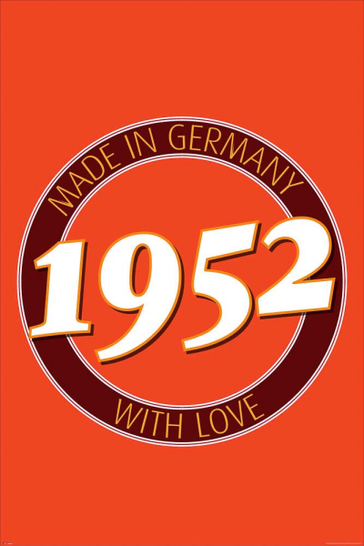 Geburtstagsposter - Poster - 1952 - Made in Germany