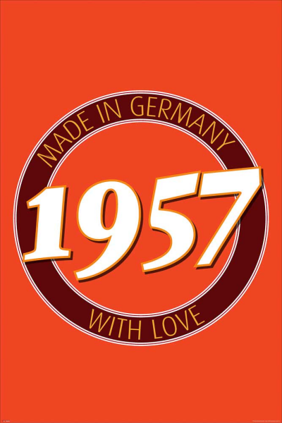 Geburtstagsposter - Poster - 1957 - Made in Germany