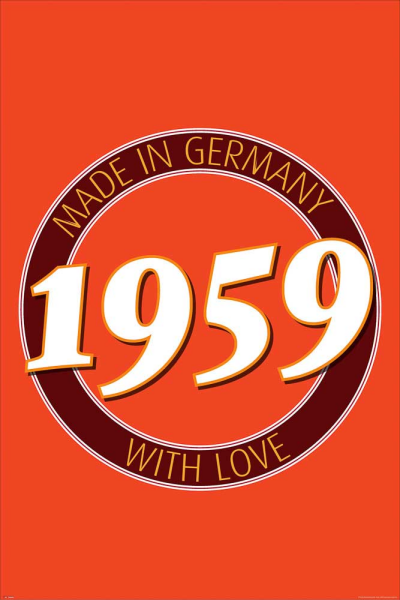 Geburtstagsposter - Poster - 1959 - Made in Germany