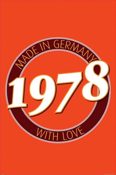 Geburtstagsposter - Poster - 1978 - Made in Germany