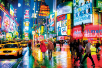 New York - Poster - Times Square by Rain