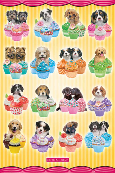 Kimberlin, Keith - Poster - Puppies Cupcakes