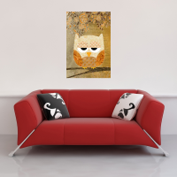 Sweet Owl - Poster - Antique