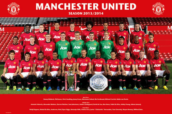 Fußball - Poster - Manchester United - Team Photo 13/14