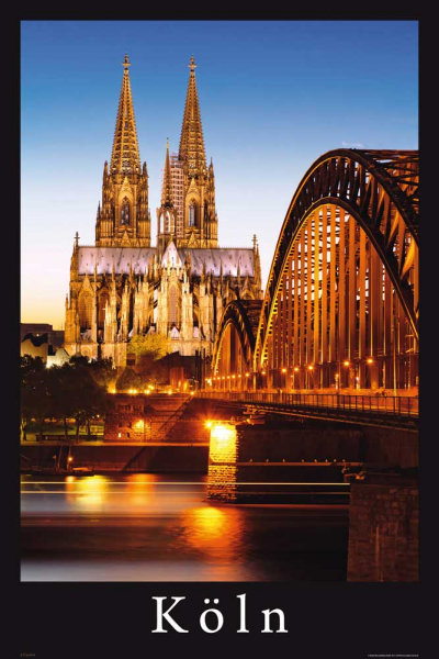 Deutsche Städte - Poster - Köln - Strahlender Dom