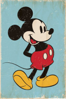 Disney - Poster - Mickey Mouse Retro + Zusatzartikel