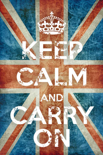 Keep Calm - Poster - Union Jack Vintage