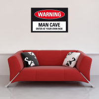 Fun - Poster - Man Cave - Warning