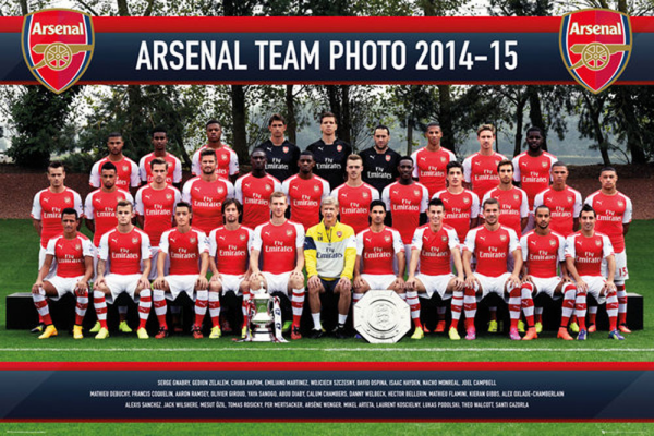 Fußball - Poster - Arsenal - Team Photo 14/15