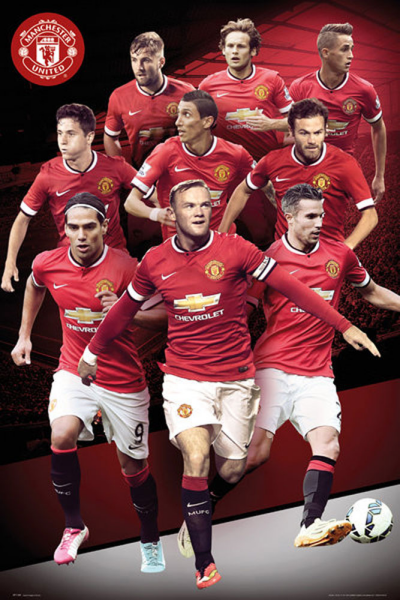 Fußball - Poster - Manchester United - Collage 14/15