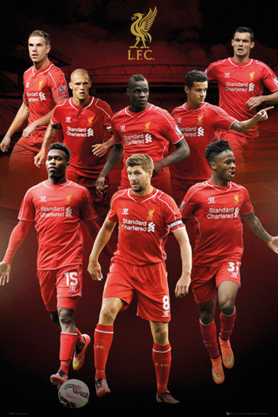 Fußball - Poster - Liverpool - Collage 14/15