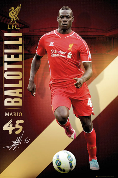 Fußball - Poster - Liverpool - Balotelli 14/15