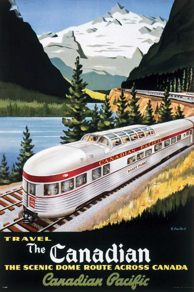 Vintage Transport - Poster - The Scenic Dome Route, Canada