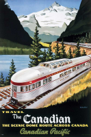 Vintage Transport - Poster - The Scenic Dome Route, Canada
