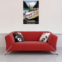 Vintage Transport - Poster - The Scenic Dome Route, Canada