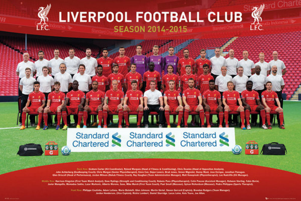 Fußball - Poster - Liverpool - Team Photo 14/15