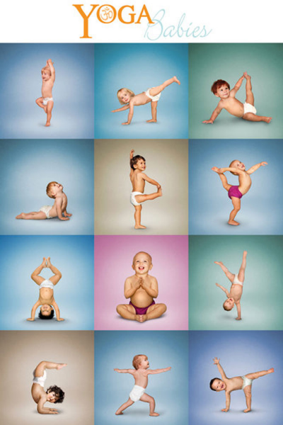 Fun - Poster - Yoga Babies Grid