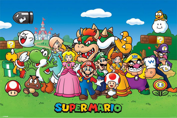 Nintendo - Poster - Super Mario Bunch of Characters