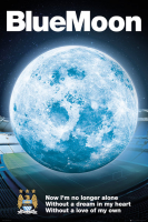 Fußball - Poster - Manchester City - Blue Moon 14/15