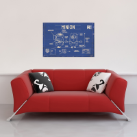 Minions - Poster -  Despicable Me Blue Print