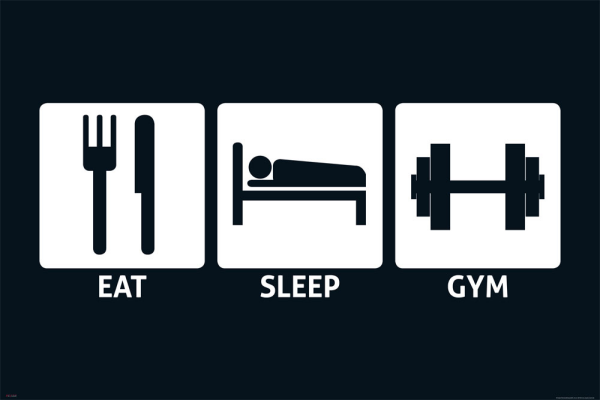 Eat, Sleep - Poster - Gym