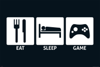 Eat, Sleep - Poster - Game