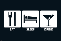 Eat, Sleep - Poster - Drink