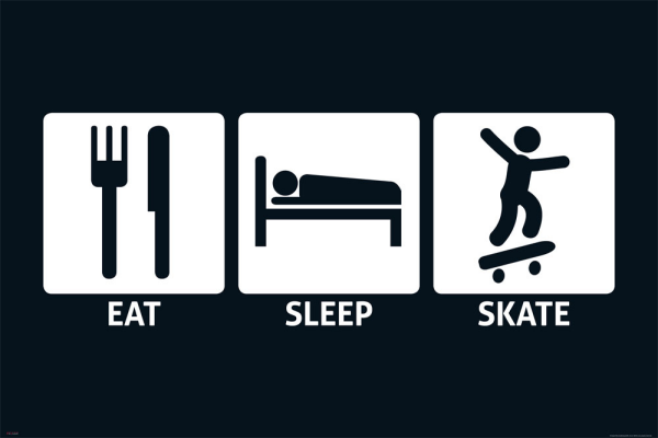 Eat, Sleep - Poster - Skate
