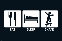 Eat, Sleep - Poster - Skate