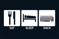Eat, Sleep - Poster - Hack