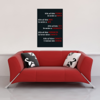 Motivational - Poster - Achte auf deine Gedanken