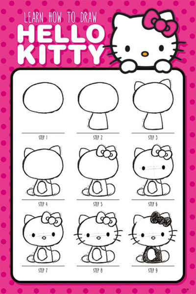 Hello Kitty - Poster - How To Draw