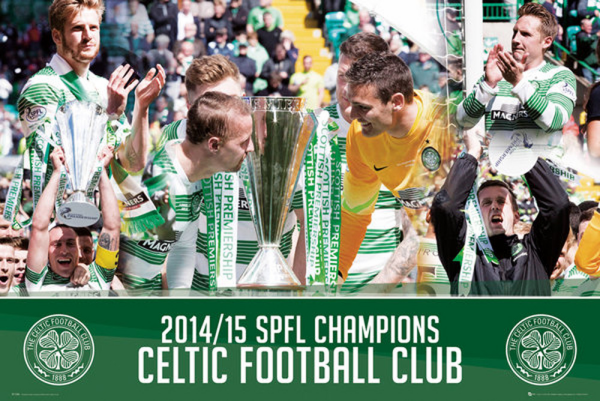 Fußball - Poster - Celtic FC - League Cup Winners 14-15