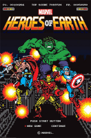 Marvel - Poster - Retro 8-Bit Heroes of Earth