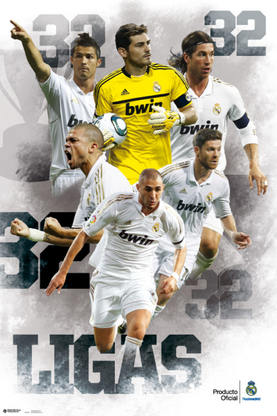 Real Madrid  - Poster - Campeones 32 Ligas