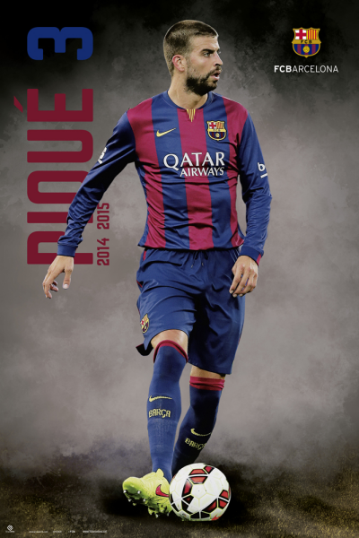 FC Barcelona - Poster - Pique 2014/2015 Accion