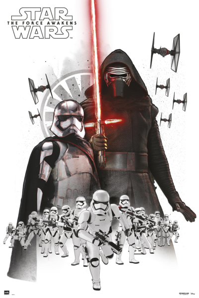 Star Wars - Poster - EP7 Empire White