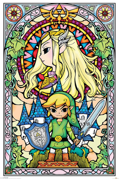 Legend of Zelda, The - Poster - Stained Glass