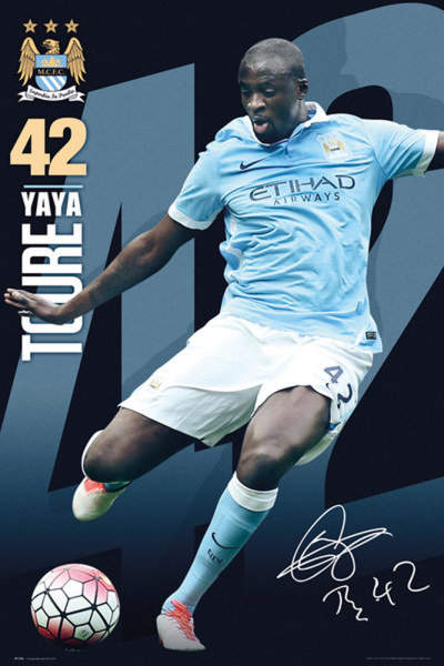 Manchester City - Poster - Yaya Toure 15/16