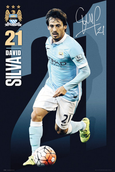 Manchester City - Poster - David Silva 15/16