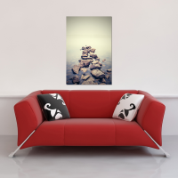 Lakeshore Rocks - Poster - Silent Horizon