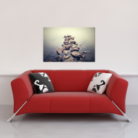 Lakeshore Rocks - Poster - Silence Landscape