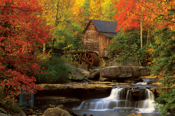 Landschaften - Poster - The Old Mill - alte Mühle