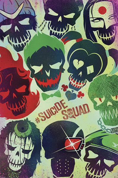 Suicide Squad - Poster - Skulls