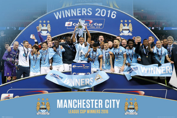 Manchester City - Poster - League Cup Winners 15/16