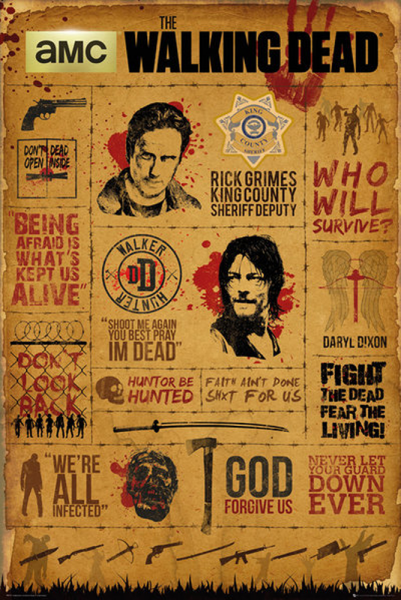 Walking Dead - Poster - Infographic