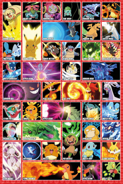 Pokemon - Pokémon - Poster - Moves