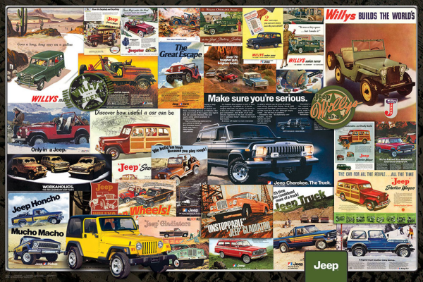 Autos - Poster - Jeep Vintage Ads
