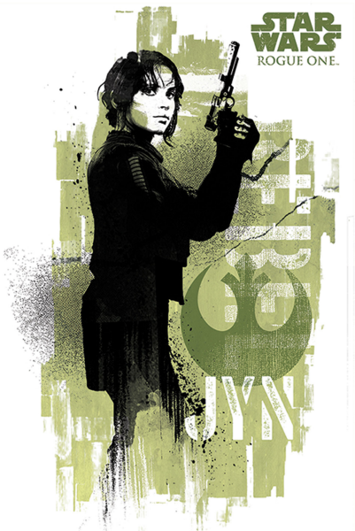 Star Wars - Poster - Rogue One - Jyn Grunge