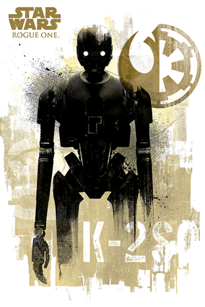 Star Wars - Poster - Rogue One - K-2SO Grunge